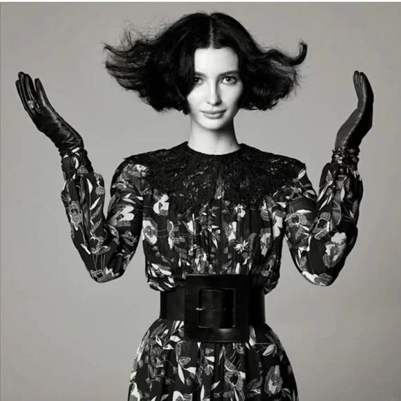 designer dress black Midnight bloom Taffeta mini dress main image 1